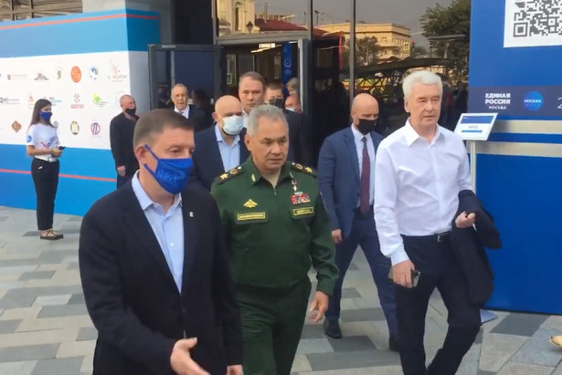 Собянин, Шойгу и Лавров открыли общественный штаб «Единой России» в Москве
