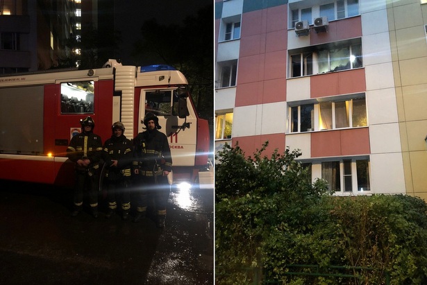 На пожаре в девятом микрорайоне спасли два человека