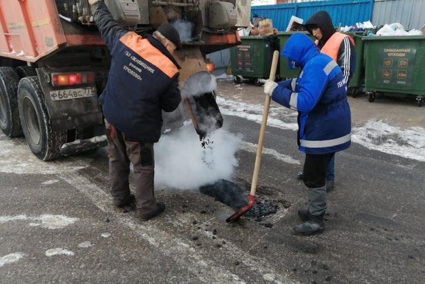 876 квадратных метров асфальта отремонтировали за зиму в Зеленограде