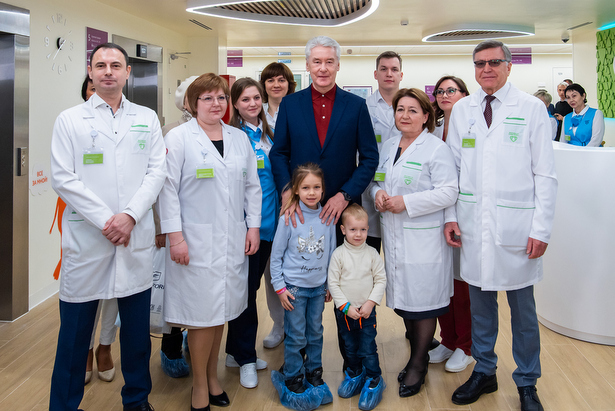 Собянин открыл еще три здания городских поликлиник после реконструкции
