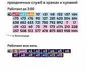 Работа наземного транспорта в крещенскую ночь