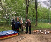 В девятом микрорайоне Старого Крюково  планово ремонтируют детский сад