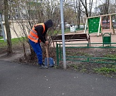 В минувшие выходные сотрудники инженерной службы района Старое Крюково выполнили большой объём уборочных работ