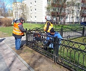 В Старом Крюково продолжаются работы на дворовых территориях в рамках благоустройства 2022 года