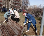 Коммунальщики и жители Старого Крюково провели генеральную уборку территорий района