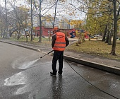 В Старом Крюкове продезинфицировали детские площадки